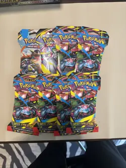 Pokemon TCG Mega Evolutions Sleeved Booster Pack Lot of 8 - Image 1