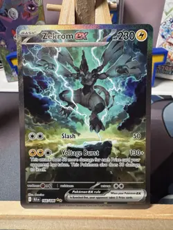 Pokemon TCG Zekrom EX 166/086 Scarlet Violet Black Bolt SIR English NM - Image 1