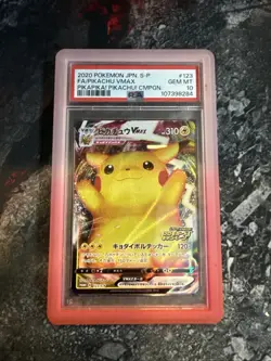 Pokemon Pikachu VMAX 123/S-p Campaign Promo Card PSA 10 Gem Mint - Image 1
