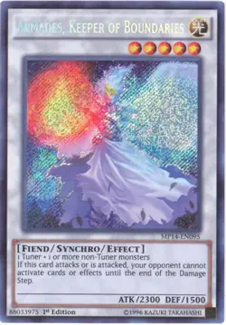 Yu-Gi-Oh Card - MP14-EN095 - ARMADES, KEEPER OF BOUNDARIES (secret rare holo) - Image 1