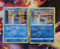 Pokemon go card Lapras 023/078 reverse holo & holo rare swsh stamped bundle - Image 1