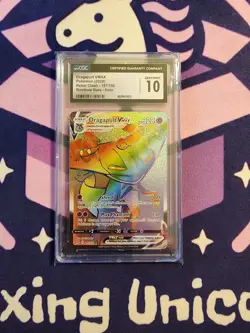 Dragapult VMAX (Secret) 197/192 Swsh02: Rebel Clash Pokemon Card CGC 10 Pop 74 - Image 1