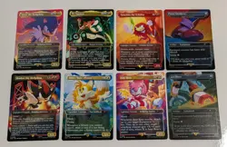 Magic The Gathering 8 Card Value Lot-E Secret Lair Sonic - Image 1