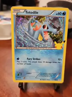Totodile 18/25 Holo Pokemon 25th Anniversary McDonald’s Promo Card 2021 - Image 1