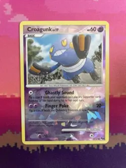 Pokemon Card Croagunk POP SERIES 8 Cracked Ice 13/17 Near Mint - Image 1