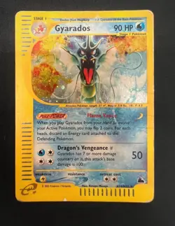 Pokemon Card-Gyarados-H10/H32-Holo-NoCrystal-Skyridge-ENG-Very Played - Image 1