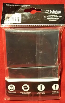 New! Bullsitoy Card Guard Premium 100 Matte Black Strategy Sleeves - Image 2