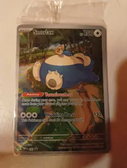 Pokemon 2023 151 TCG Scarlet & Violet Black Star Promo Snorlax Card 051 Sealed - Image 1