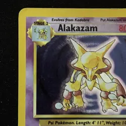 Pokemon Alakazam Base Set 2 Holo Unlimited Rare Card 1/130 1999-2000 LP - Image 3