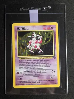 Mr. Mime 6/64 MP Jungle Holo Rare Vintage WOTC Pokemon Card 1999 - Image 1