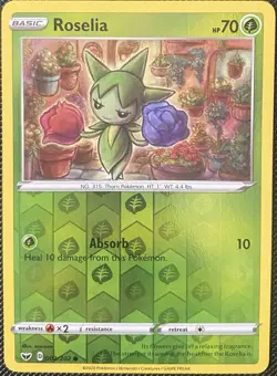 Roselia 002/202 Swsh01: Sword & Shield Reverse Holo - Pokemon Card - Image 1