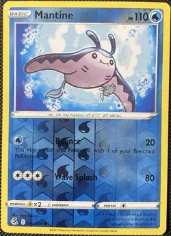 Mantine 061/264 Swsh08: Fusion Strike Reverse Holo - Pokemon Card - Image 1