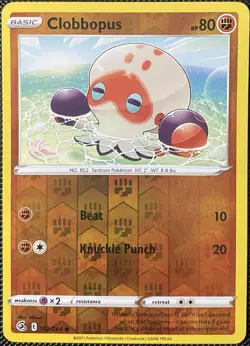 Clobbopus 152/264 Swsh08: Fusion Strike Reverse Holo - Pokemon Card - Image 1