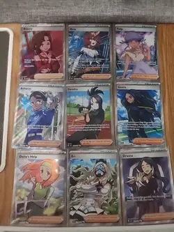 Lot Of 24 Full Art Trainer Pokemon Cards English NM SEE Photos - Image 1
