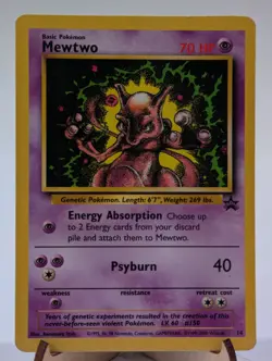 Mewtwo 14 Black Star Movie Promo WOTC Wizards Of The Coast Pokemon Card TCG - Image 1