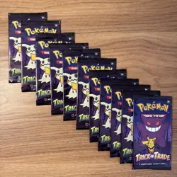 11 Packs Pokemon TCG Trick or Trade Booster Packs 2024 Halloween Card Lot Bundle - Image 1