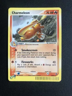 EX Dragon Pokemon Card Holo Charmeleon 99/97 Rare E-Card, E-Reader Series LP - Image 1