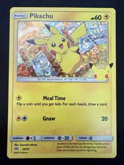 Pokemon Pikachu TCG 25th Anniversary McDonald's Holo Card 25/25 Promo - Image 1