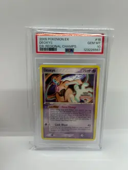 Pokemon Card 2005 PSA 10 DEOXYS 16/107 Regional Championship Promo EX Deoxys - Image 1