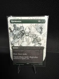 💥Harmonize #7015 Sketch Version Spider-Man Secret Lair MTG Rare💥 - Image 1