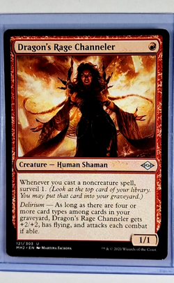 2021 MTG Magic the Gathering MH2 Modern Horizons 2 #121 Dragon's Rage Channeler - Image 1