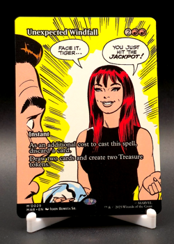 Unexpected Windfall Magic The Gathering Marvel's Spider-Man Mythic Borderless 29 - Image 1