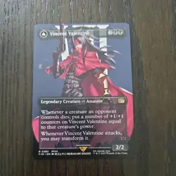 Vincent Valentine | R 0383 | Borderless Double Sided | MTG Final Fantasy FFVII - Image 1