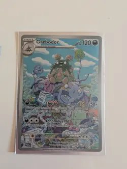 Garbodor 204/182 Pokemon Paradox Rift Illustration Rare Full Art Holo Near Mint - Image 1