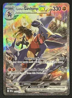 Pokemon TCG Destined Rivals Cynthia's Garchomp EX #232/182 SIR - Image 1