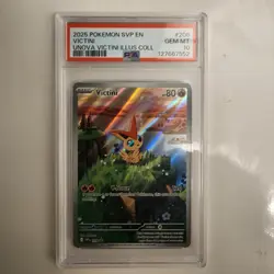 PSA 10 VICTINI #208 BLACK STAR PROMO 2025 POKEMON SVP EN UNOVA VICTINI ILLUS COL - Image 1