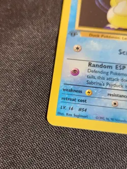 1st Edition SABRINA'S PSYDUCK 99/132 Gym Challenge - Pokemon WOTC Vintage - LP - Image 2