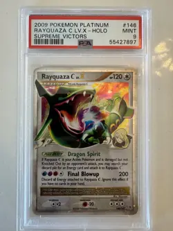 Rayquaza C Lv.X 146/147 Supreme Victors Holo Pokemon 2009 PSA 9 - Image 1