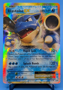 Blastoise EX 21/108 Pokemon TCG 2016 Ultra Rare Evolutions Light Play - Image 1