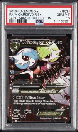 2016 POKEMON XY GENERATIONS RADIANT COLL #RC31 FULL ART/M GARDEVOIR EX PSA 10 - Image 1