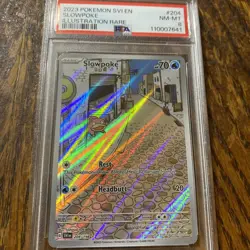 2023 Pokemon SVI EN - SLOWPOKE #204 - Illustration Rare PSA 8 Pokemon TCG - Image 1