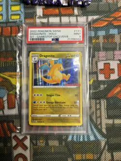 2022 POKEMON SWORD & SHIELD SILVER TEMPEST #131 DRAGONITE-HOLO PSA 9 🔥💎 - Image 3