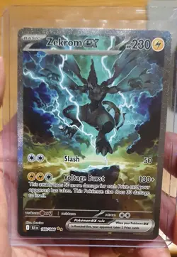 Pokemon TCG Zekrom EX Black Bolt Scarlet Violet Sir 166/086 NM Condition - Image 1