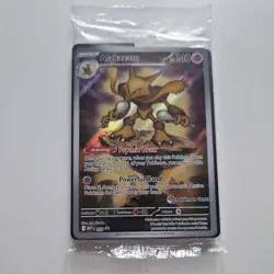 Pokemon Mega Evolution MEP 009 Alakazam Sealed Promo Pokemon Center Stamped - Image 1