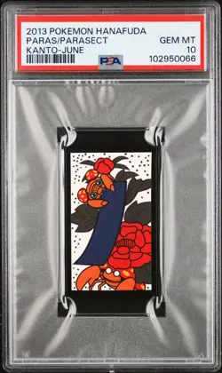 2013 POKEMON HANAFUDA KANTO JUNE PARAS/PARASECT PSA 10 - Image 1