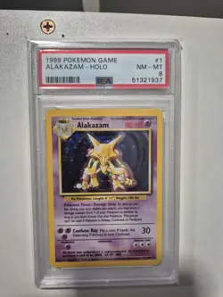Pokemon Complete PSA8 Base Set Holo Collection In Display Case - Image 2