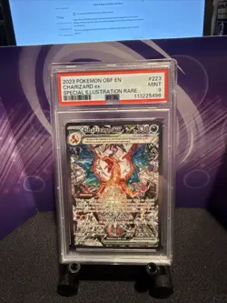 Pokemon TCG Obsidian Flames Charizard EX 223/197 PSA 9 Mint Condition - Image 1