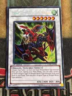 Yugioh Dragunity Knight - Gae Dearg STBL-EN098 Secret Rare 1st Edition NM - Image 1