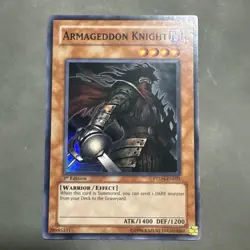 Armageddon Knight PTDN-EN021 Phantom Darkness 1st Edition LP - Image 1