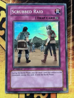 Scrubbed Raid DP09-EN029 LP 1st Edition Super Rare Duelist Pack 9 Yusei 2 YuGiOh - Image 1