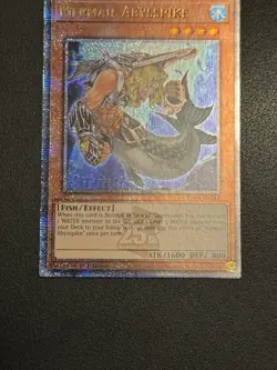 Mermail Abysspike 1st Edition Quarter Century Secret Rare RA04-EN012 Yu-Gi-Oh - Image 2