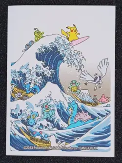 1x Great Wave Pikachu Pokemon Center Exclusive Card Sleeve - Image 1