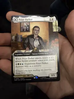 Magic the Gathering Peter Parker Spider-Man NYCC 2025 Exclusive PROMO Card MTG - Image 1