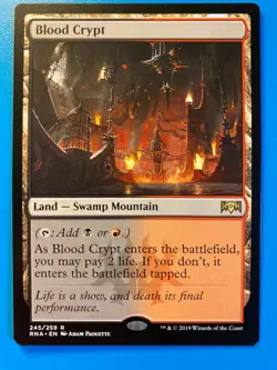 MTG 1x Blood Crypt # 243 Ravnica Allegianc Modern Magic the Gathering Card x1 NM - Image 1