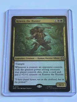 Kraven the Hunter 133 MTG Marvels Spider-Man 2025 Near Mint Non Foil Rare - Image 1