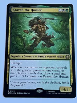 Kraven the Hunter 133 MTG Marvels Spider-Man 2025 Near Mint Non Foil Rare - Image 4